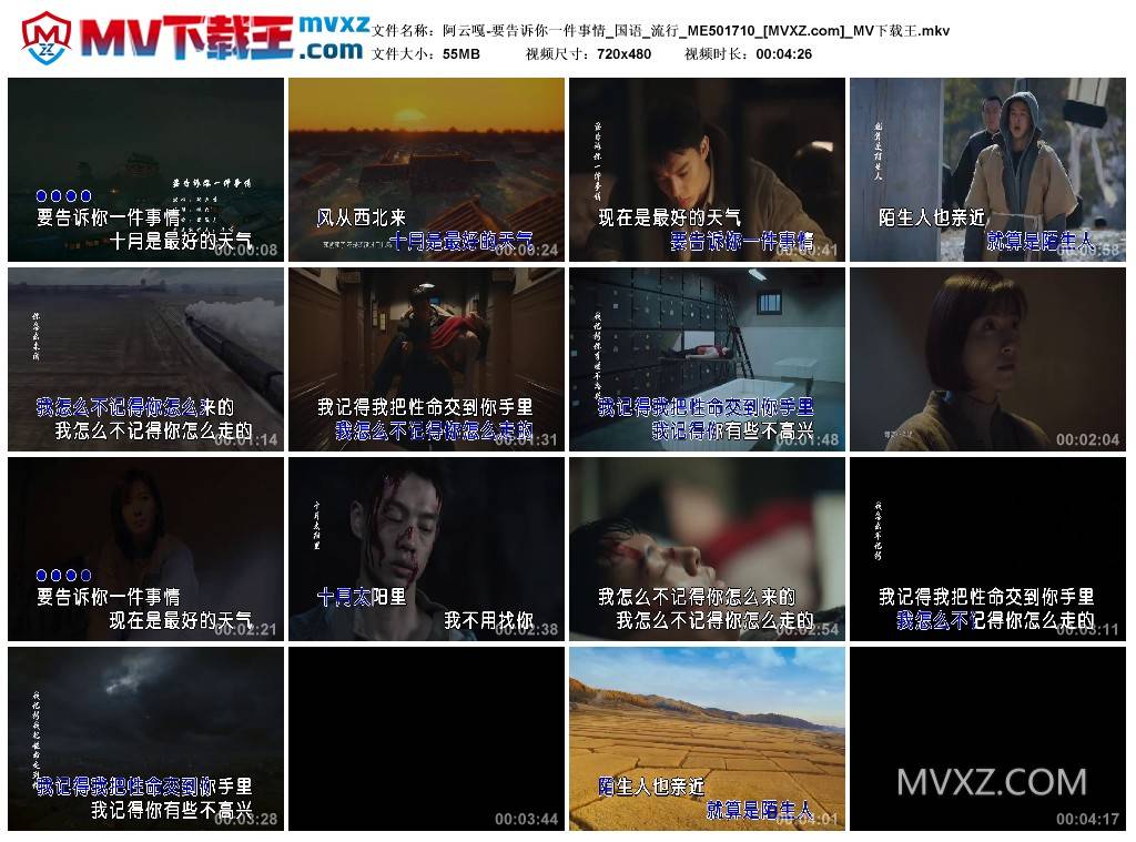 阿云嘎-要告诉你一件事情_国语_流行_ME501710